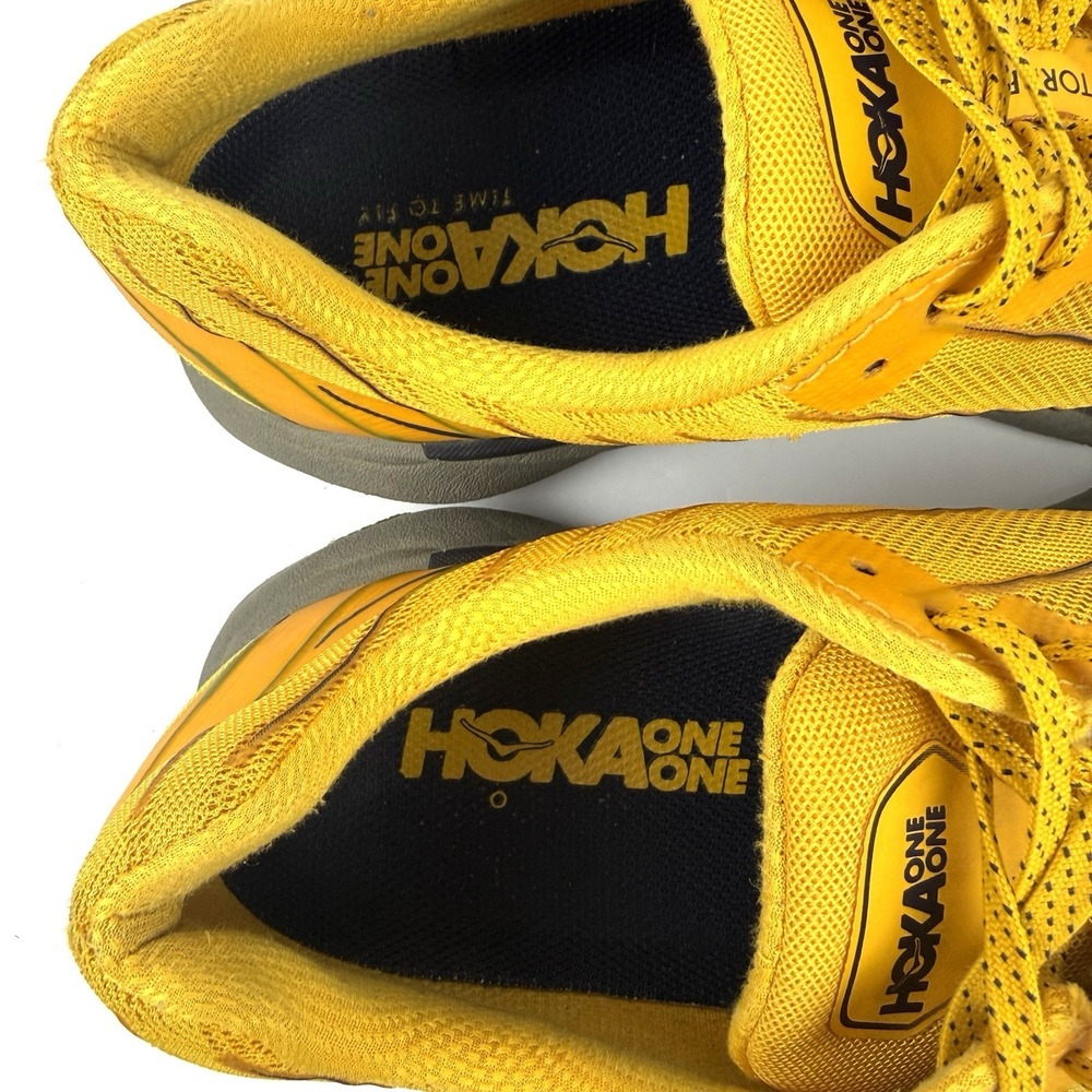 Hoka One One Torrent Shoes 9.5 Mens Gold Fusion Lace Up Trail Hiking Running - Picture 5 of 11